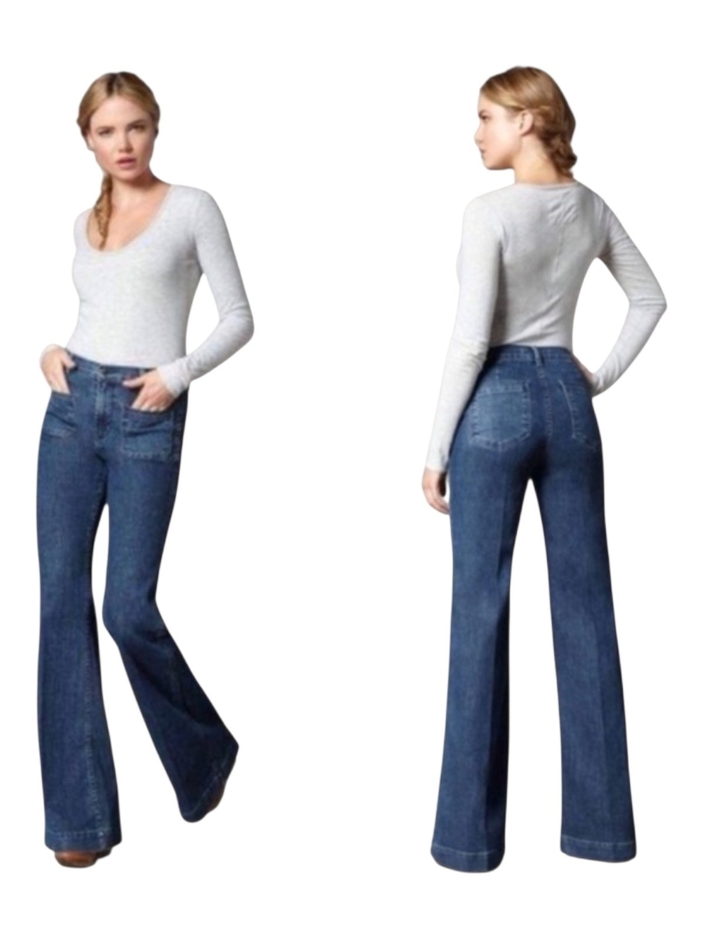 J Brand Bette High-Rise Wide Leg Jeans Mystery Wash